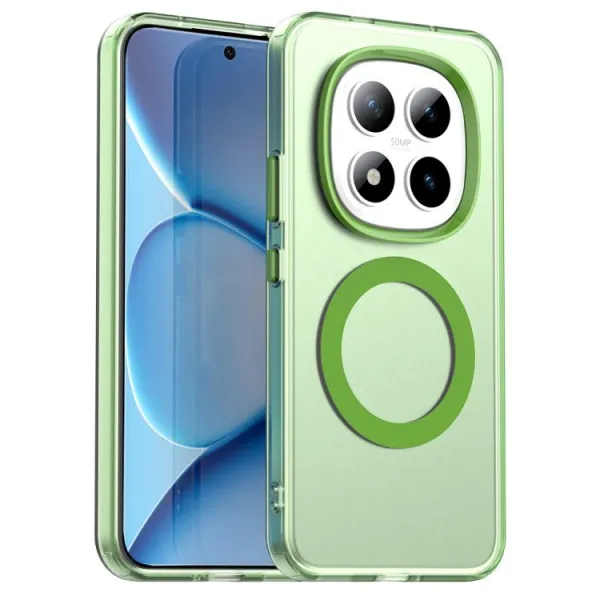 CANDY MAGSAFE Ochranný kryt pre Xiaomi Redmi Note 15 Pro+ 5G / POCO M8 Pro 5G zelený