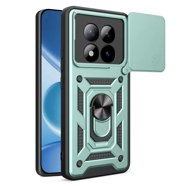 RING CAMERA Kryt s držiakom pre Xiaomi Redmi Note 15 Pro+ 5G / POCO M8 Pro 5G zelený