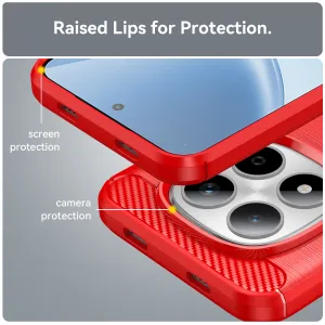 FLEXI TPU Ochranný obal Xiaomi Redmi Note 15 Pro 5G červený