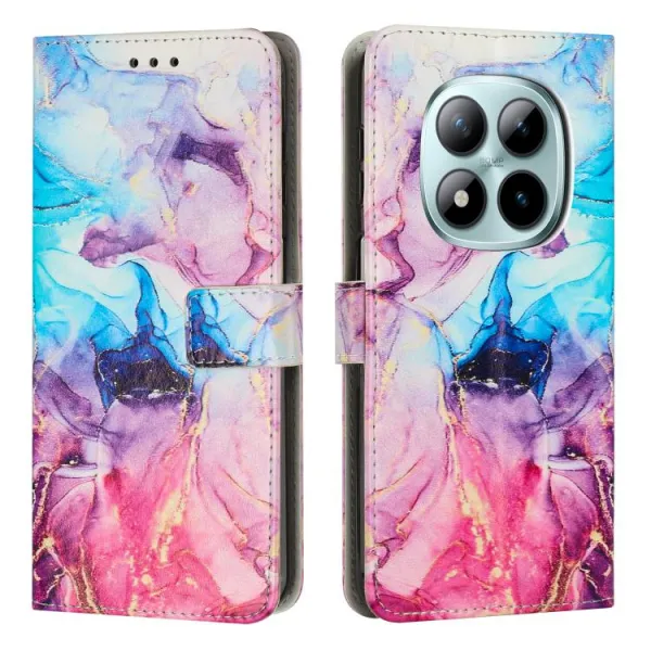 ART MARBLE Peňaženkový kryt pre Xiaomi Redmi Note 15 Pro PINK PURPLE