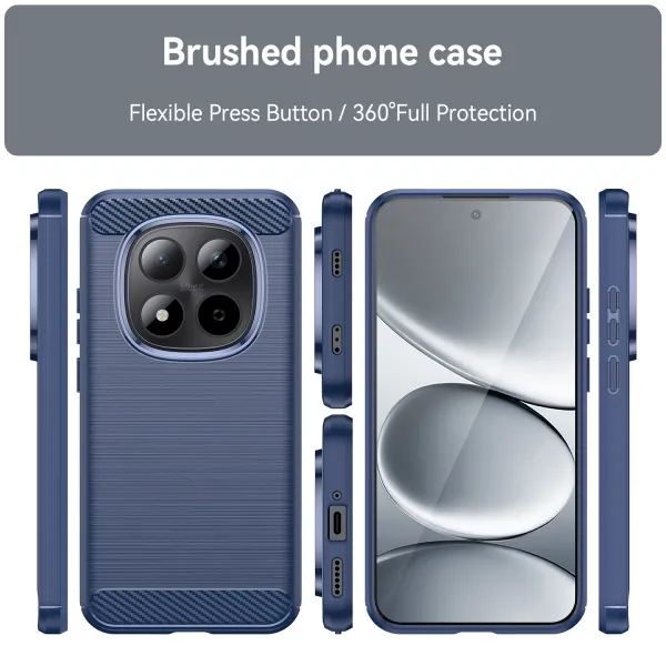 FLEXI TPU Ochranný obal Xiaomi Redmi Note 15 Pro 5G modrý