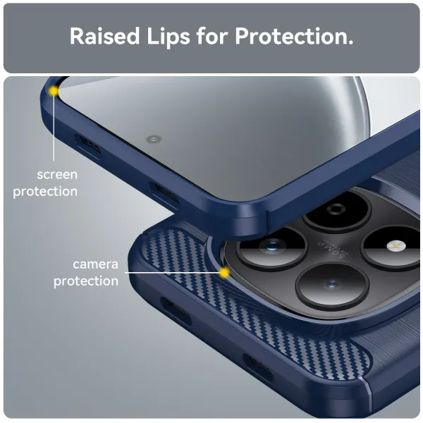 FLEXI TPU Ochranný obal Xiaomi Redmi Note 15 Pro 5G modrý
