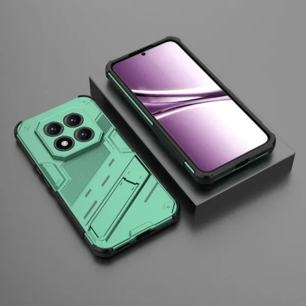 BIB Ochranný obal so stojanom pre Xiaomi Redmi Note 15 Pro+ 5G / POCO M8 Pro 5G zelený