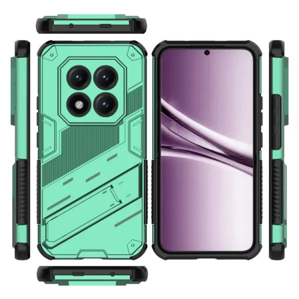 BIB Ochranný obal so stojanom pre Xiaomi Redmi Note 15 Pro+ 5G / POCO M8 Pro 5G zelený