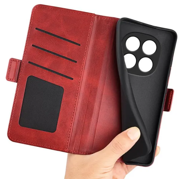 SIDE Peňaženkové puzdro pre Xiaomi Redmi Note 15 5G / POCO M8 5G červené