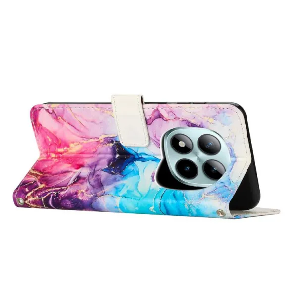 ART MARBLE Peňaženkový kryt pre Xiaomi Redmi Note 15 Pro PINK PURPLE