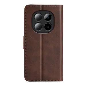 SIDE Peňaženkové puzdro pre Xiaomi Redmi Note 15 5G / POCO M8 5G tmavohnedé