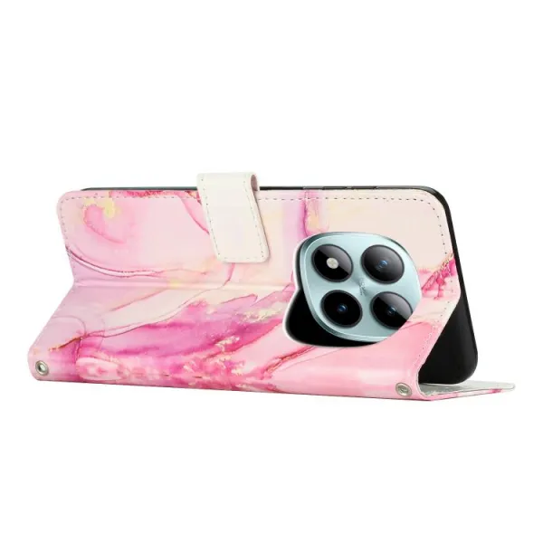 ART MARBLE Peňaženkový kryt pre Xiaomi Redmi Note 15 Pro ROSE GOLD