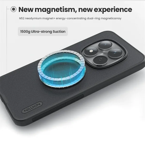 NILLKIN FROSTED MAGSAFE Ochranný kryt pre Xiaomi Redmi Note 15 Pro 5G čierny