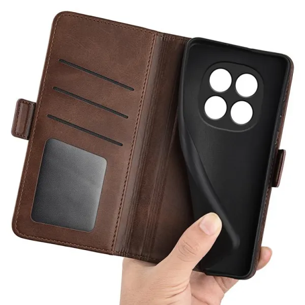 SIDE Peňaženkové puzdro pre Xiaomi Redmi Note 15 5G / POCO M8 5G tmavohnedé