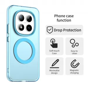 CANDY MAGSAFE Ochranný kryt pre Xiaomi Redmi Note 15 Pro+ 5G / POCO M8 Pro 5G modrý