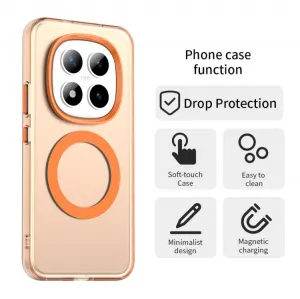CANDY MAGSAFE Ochranný kryt pre Xiaomi Redmi Note 15 Pro+ 5G / POCO M8 Pro 5G oranžový