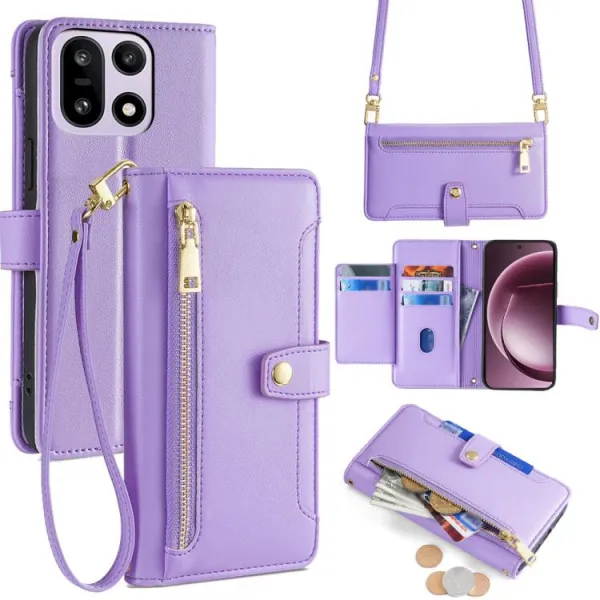 PASTEL Peňaženkové puzdro pre OnePlus 15 fialové