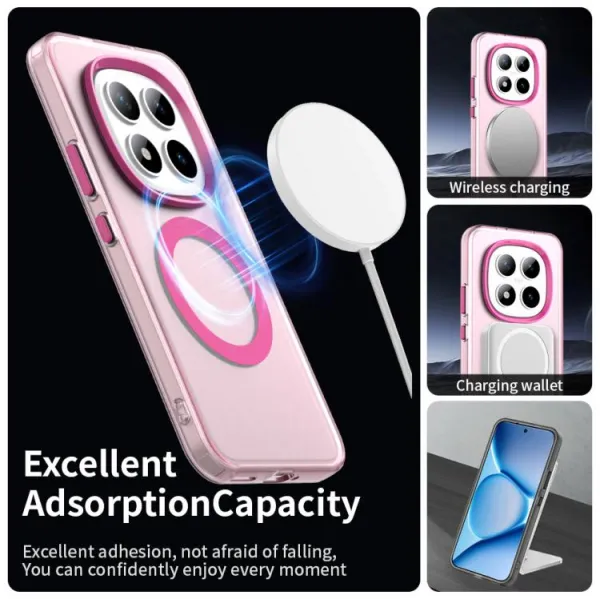 CANDY MAGSAFE Ochranný kryt pre Xiaomi Redmi Note 15 Pro+ 5G / POCO M8 Pro 5G ružový