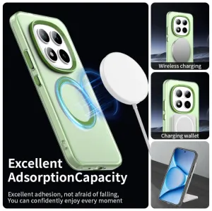 CANDY MAGSAFE Ochranný kryt pre Xiaomi Redmi Note 15 Pro+ 5G / POCO M8 Pro 5G zelený