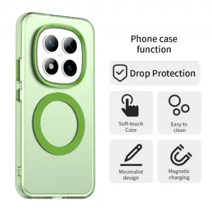 CANDY MAGSAFE Ochranný kryt pre Xiaomi Redmi Note 15 Pro+ 5G / POCO M8 Pro 5G zelený