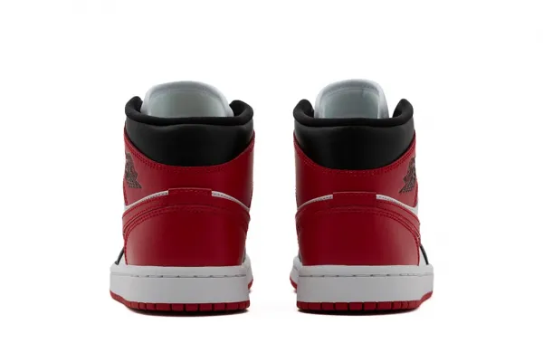 Jordan Brand Air Jordan 1 Mid "White Red Black" (BQ6472-079)