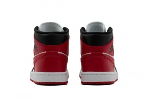 Jordan Brand Air Jordan 1 Mid "White Red Black" (BQ6472-079)