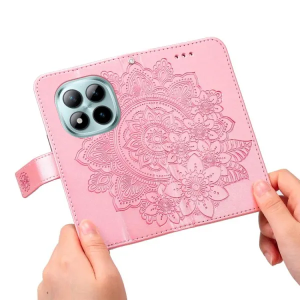 ART MANDALA Peňaženkový obal pre Xiaomi Redmi Note 15 Pro+ 5G / POCO M8 Pro 5G ružový