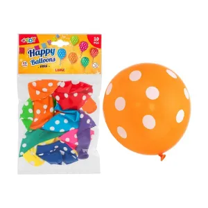 WTOY Plazy jašterice-WTOY + WTOY Balóny guľaté bodkované, 30cm, 10ks -WTOY