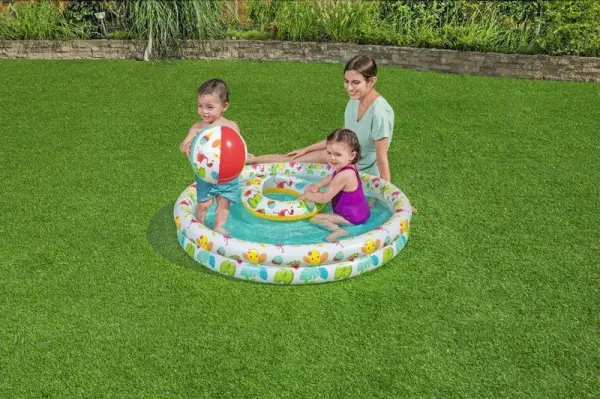 Bestway Bazénik Bestway® 51124, Play Pool Set, detský bazén, lopta, kruh, 122x20 cm