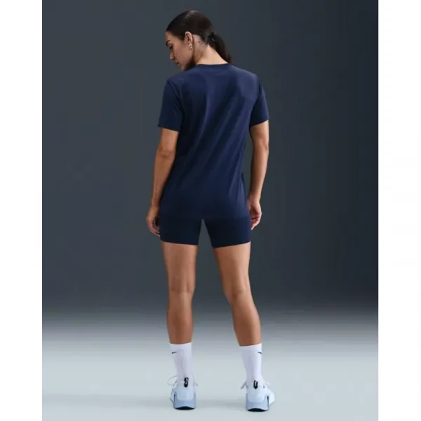 Dámske tréningové tričko s krátkym rukávom NIKE W NK DF TEE RLGND HBR MIDNIGHT NAVY WHITE