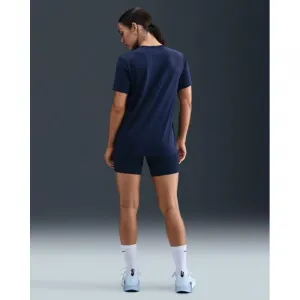 Dámske tréningové tričko s krátkym rukávom NIKE W NK DF TEE RLGND HBR MIDNIGHT NAVY WHITE