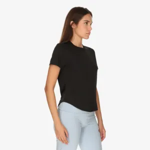 Dámske bežecké tričko s krátkym rukávom NIKE W NK TEMPO SWSH HBR DF SS TOP BLACK WHITE