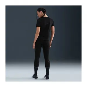 Dámske bežecké tričko s krátkym rukávom NIKE W NK TEMPO SWSH HBR DF SS TOP BLACK WHITE