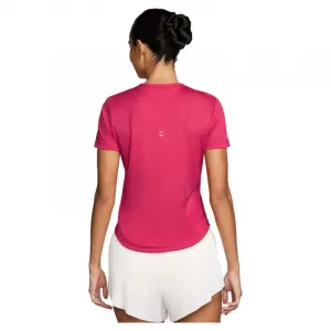 Dámske bežecké tričko s krátkym rukávom NIKE W NK TEMPO SWSH HBR DF SS TOP RUSH PINK WHITE