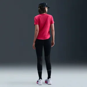 Dámske bežecké tričko s krátkym rukávom NIKE W NK TEMPO SWSH HBR DF SS TOP RUSH PINK WHITE