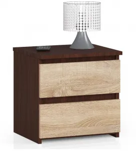 Ak furniture Nočný stolík CL2 40 cm wenge/sonoma