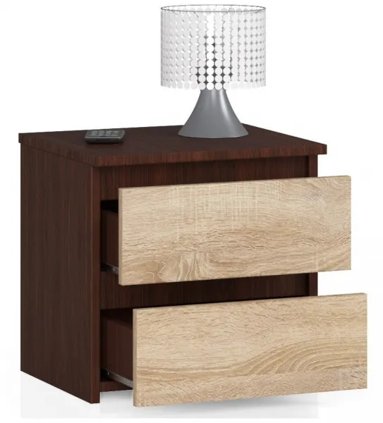 Ak furniture Nočný stolík CL2 40 cm wenge/sonoma