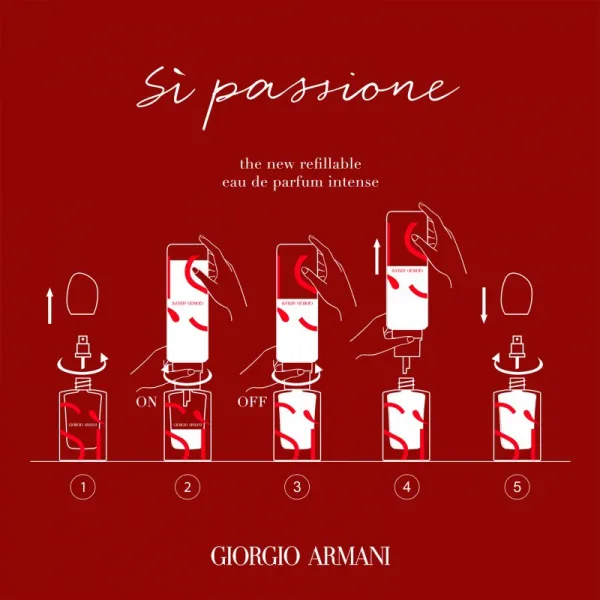 Armani Sì Passione Intense parfumovaná voda náhradná náplň pre ženy Refill 100 ml