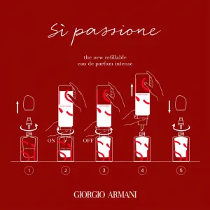 Armani Sì Passione Intense parfumovaná voda náhradná náplň pre ženy Refill 100 ml