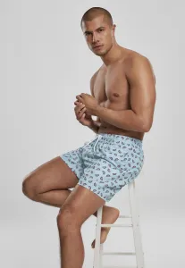 Men's swimwear with melon/blue pattern
