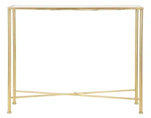 Mauro Ferretti Konzolový stolek Butterflies 100 cm zlatý/čirý