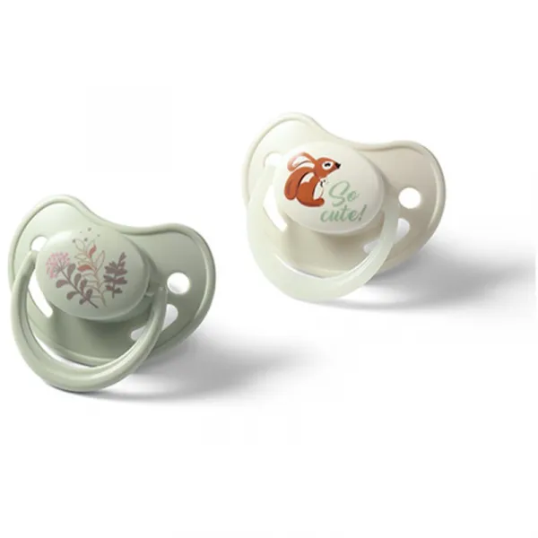 BABYONO Cumlíky silikónové anatomické 6-18m, 2 ks