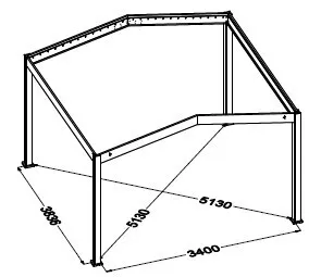 Bioklimatická pergola APEX 3,6x4 m Rojaplast