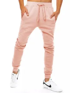 Pánske trendy tepláky ružové