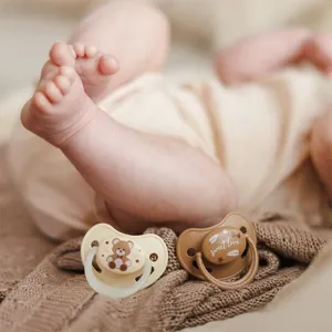 BabyOno Take Care Anatomical Silicone Soothers cumlík Night & Day 0-6m 2 ks