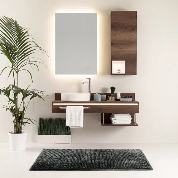 3kraft Kúpeľňový koberec Bati tmavosivý, veľkosť 60x90