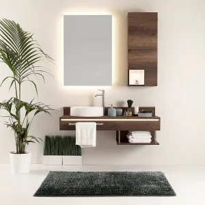 3kraft Kúpeľňový koberec Bati tmavosivý, veľkosť 60x90
