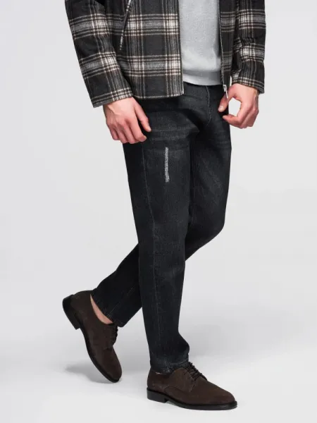 Trendy pánske rifle čierne