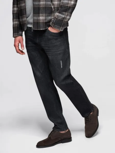 Trendy pánske rifle čierne