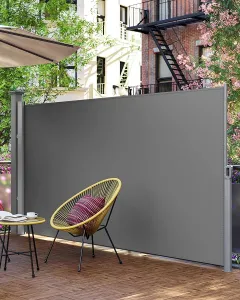 SONGMICS Bočná markíza Orrine II 180x350 cm šedá
