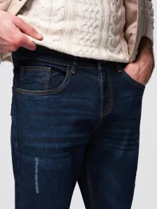 Trendy pánske rifle tmavomodré
