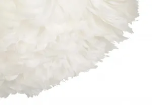 Mauro Ferretti Závesný luster Feathry 60 cm biely