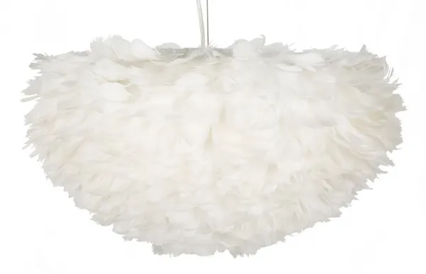 Mauro Ferretti Závesný luster Feathry 60 cm biely
