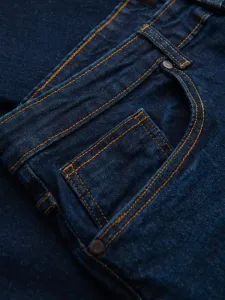 Trendy pánske rifle tmavomodré